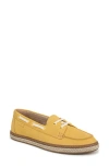 Vionic Bay Loafer Boat Shoe In Butter Yellow