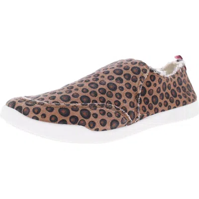 Vionic Beach Malibu Womens Comfort Insole Lifestyle Flats In Animal Print