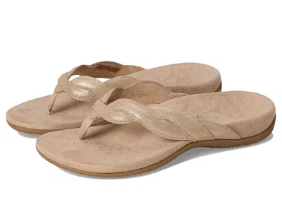 Vionic Bella Braid Thong Sandals In Gold