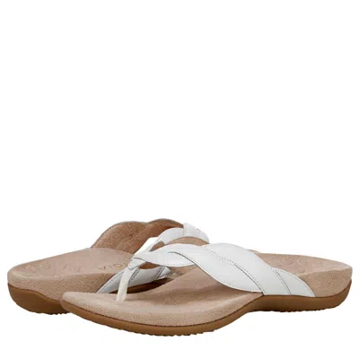 Vionic Bella Braid Thong Sandals White J4526l1100 Women's