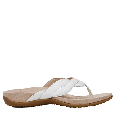 Vionic Bella Braid Thong Sandals White J4526l1100 Women's In Multi