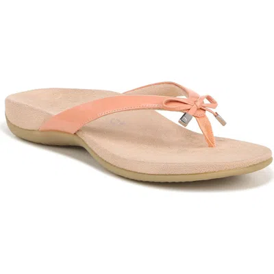 Vionic Bella Ii Flip Flop In Canyon Sunset Orange