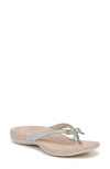 Vionic Bella Ii Flip Flop In Silver