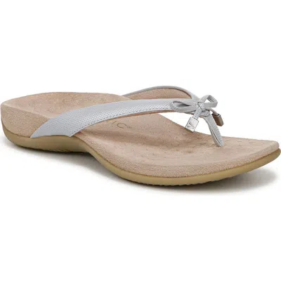 Vionic Bella Ii Flip Flop In Vapor Grey