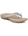 Vionic Bella Leather Sandal In Gray