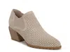 Vionic Bethany Perforated Bootie In Brown