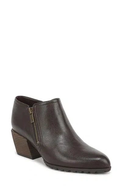 Vionic Blaine Block Heel Bootie In Brown