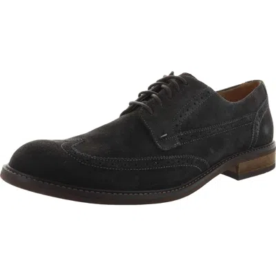 Vionic Bowery Bruno Mens Lace-up Oxfords In Black