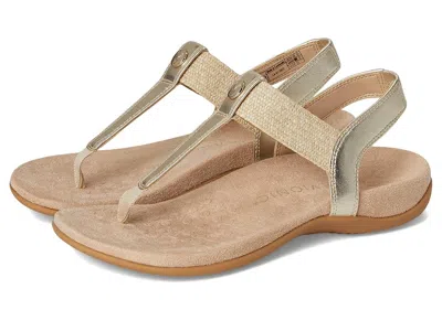 Vionic Brea Ankle Straps Women's Sandals Gold Metallic Leather: 11 M