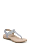 Vionic Brea T-strap Sandal In Blue Mist