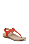 Vionic Brea T-strap Sandal In Cherry Tomato
