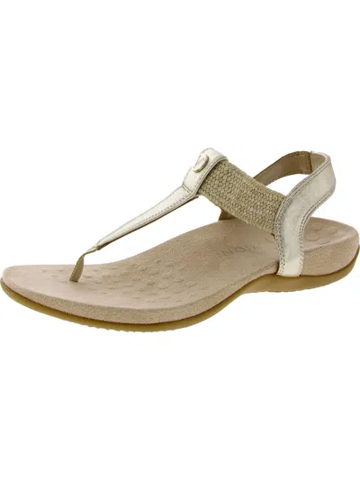 Vionic Brea Womens Nubuck Woven Slingback Sandals In Multi