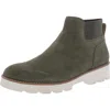 Vionic Brionie Womens Suede Chelsea Boots In Green