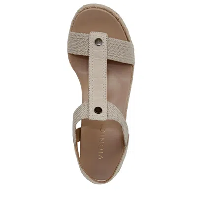 Vionic Caiera Cream Snake Leather/fabric I8654l6101 Women's In White