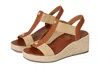 Vionic Calera Espadrille Wedge Sandal In Brown