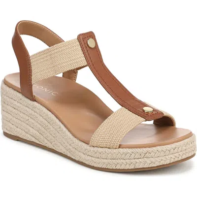 Vionic Calera Wedge Sandal In Brown