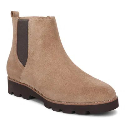 Vionic Cami Ankle Boot In Desert Sand Brown Suede