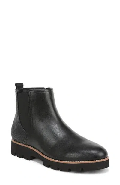 Vionic Cami Faux Leather Chelsea Bootie In Black