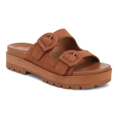 Vionic Capitola I9865l3200 Sandal Women Argan Oil Brown Suede Chunky Zap2514