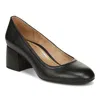 VIONIC CARMEL PUMP HEEL IN NAPPA IN BLACK