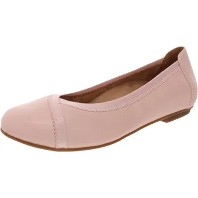 Vionic Caroll Womens Slip On Ballet Flats In Pink