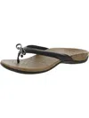 VIONIC CASSIE WOMENS FAUX LEATHER SLIP ON THONG SANDALS