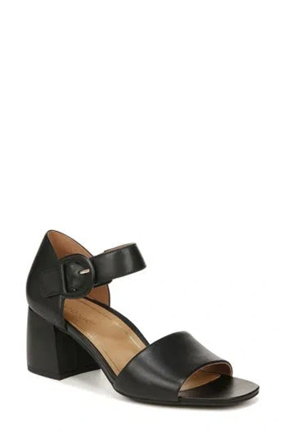 Vionic Chardonnay Block Heel Sandal In Black Leather