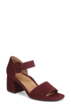 Vionic Chardonnay Block Heel Sandal In Red