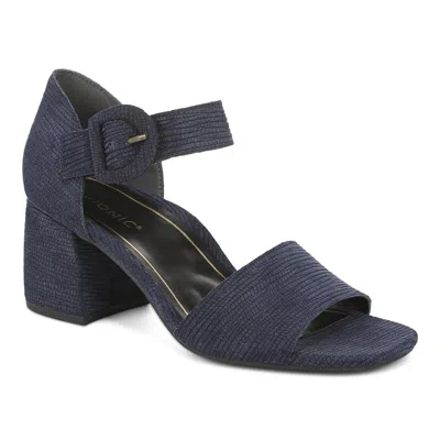 Vionic Chardonnay Heeled Sandal In Blue