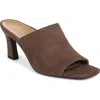 Vionic Charlie Suede Slide Sandal In Brown