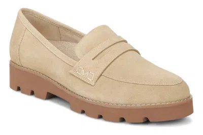 VIONIC CHERYL II LOAFERS WOMEN'S BEIGE SUEDE MOC TOE SLIP-ON SHOES GAL981