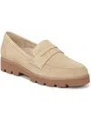 Vionic Cheryl Ii Womens Lugged Sole Penny Loafers In Beige