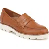 Vionic Cheryl Ii Womens Leather Slip-on Loafers In Brown