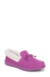 Vionic Claribel Faux Shearling Lined Slipper In Purple