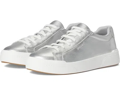 VIONIC COLBIE SNEAKERS WOMEN'S SILVER WHITE LEATHER PLATFORM SHOES ZOGG1350
