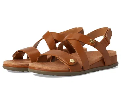 Vionic Cypress Strappy Sandals In Brown