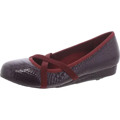 Vionic Dakota Womens Slip On Ballet Flats In Pink
