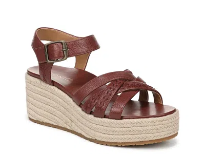 Vionic Danal Platform Wedge In Brown
