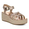 Vionic Danal Platform Wedge In Brown