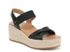 Vionic Darla Espadrille Platform Slide Sandal In Black