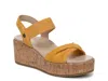 Vionic Darla Espadrille Platform Slide Sandal In Brown