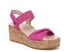 Vionic Darla Espadrille Platform Slide Sandal In Pink