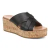 Vionic Dawn Wedge Slide Sandal In Black