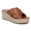 Vionic Dawn Wedge Slide Sandal In Brown