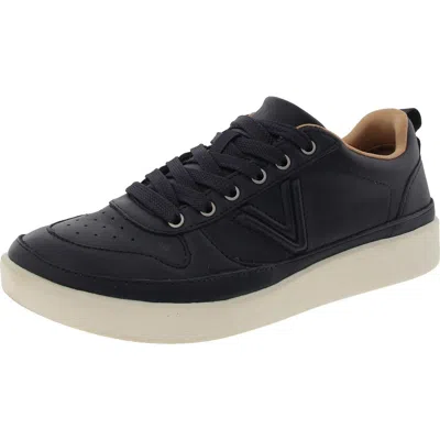 Vionic Elise Womens Leather Lifestyle Casual And Fashion Sneakers In Blue