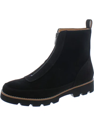 Vionic Estilo Womens Suede Outdoor Booties In Black