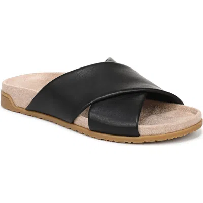 Vionic Etna Crossover Slide Sandal In Black