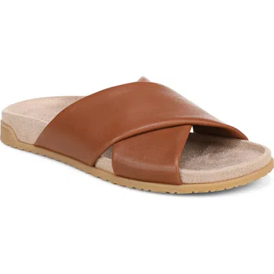Vionic Etna Crossover Slide Sandal In Brown