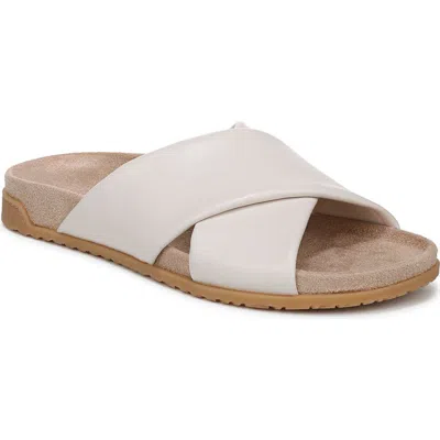 Vionic Etna Crossover Slide Sandal In White