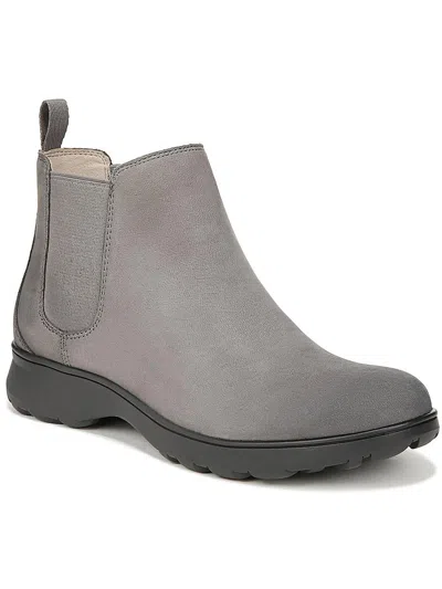 Vionic Evergreen Womens Leather Slip On Ankle Boots In Multi